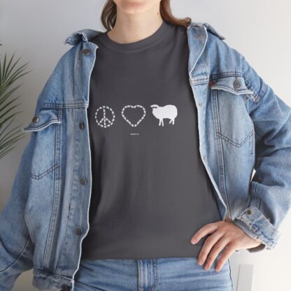 PEACE LOVE SHEEP Unisex Heavy Cotton Tee - Image 239