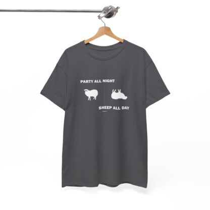 PARTY ALL NIGHT SHEEP ALL DAY Unisex Heavy Cotton Tee - Image 196