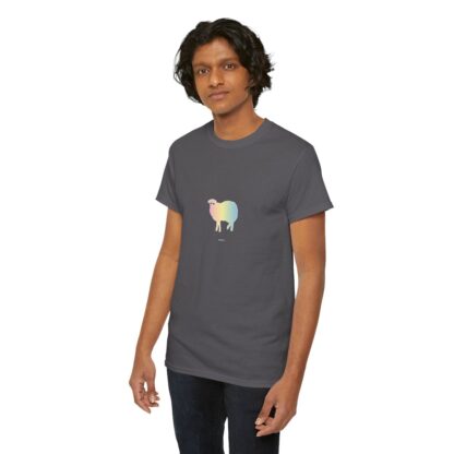 Cotton Candy Sheep Unisex Heavy Cotton Tee - Image 154