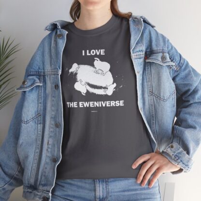 I LOVE THE EWENIVERSE Unisex Heavy Cotton Tee - Image 239