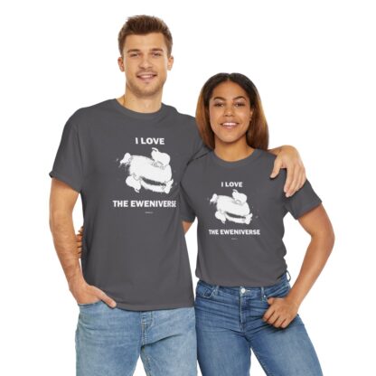 I LOVE THE EWENIVERSE Unisex Heavy Cotton Tee - Image 240