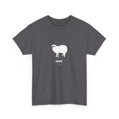 meh. Sheep Unisex Heavy Cotton Tee - Image 4