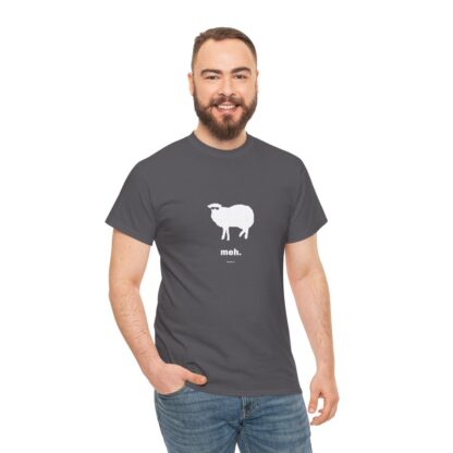 meh. Sheep Unisex Heavy Cotton Tee - Image 13