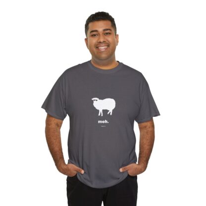 meh. Sheep Unisex Heavy Cotton Tee - Image 17