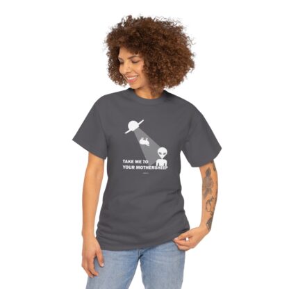 TAKE ME TO YOUR MOTHERSHEEP Unisex Heavy Cotton Tee - Image 11