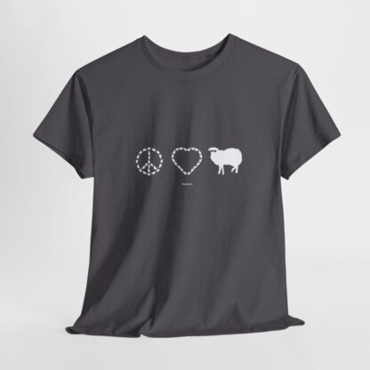 PEACE LOVE SHEEP Unisex Heavy Cotton Tee - Image 217