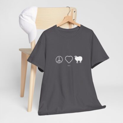 PEACE LOVE SHEEP Unisex Heavy Cotton Tee - Image 224