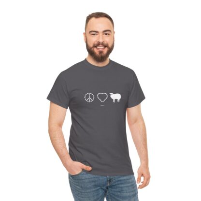 PEACE LOVE SHEEP Unisex Heavy Cotton Tee - Image 229