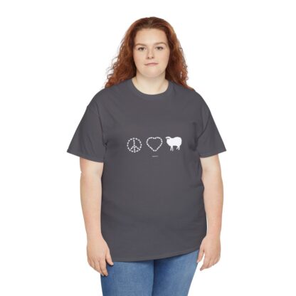 PEACE LOVE SHEEP Unisex Heavy Cotton Tee - Image 231