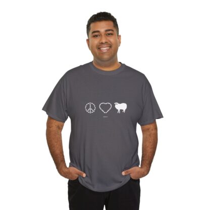 PEACE LOVE SHEEP Unisex Heavy Cotton Tee - Image 233