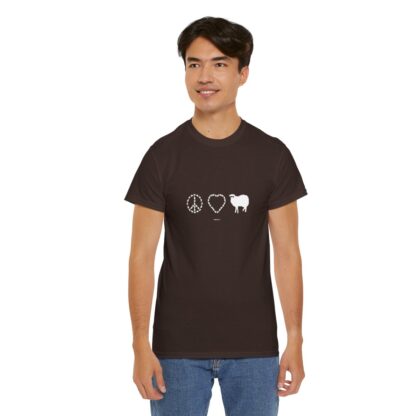 PEACE LOVE SHEEP Unisex Heavy Cotton Tee - Image 102