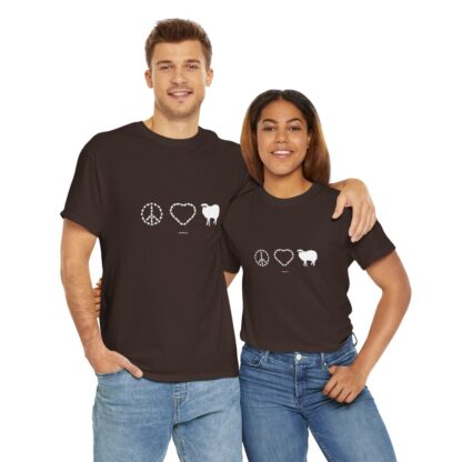 PEACE LOVE SHEEP Unisex Heavy Cotton Tee - Image 105