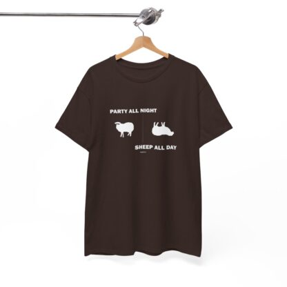 PARTY ALL NIGHT SHEEP ALL DAY Unisex Heavy Cotton Tee - Image 61