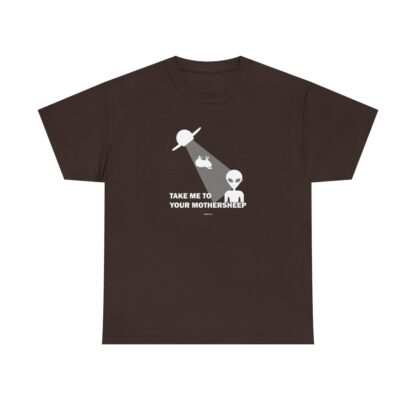 TAKE ME TO YOUR MOTHERSHEEP Unisex Heavy Cotton Tee - Image 83