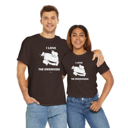 I LOVE THE EWENIVERSE Unisex Heavy Cotton Tee - Image 105