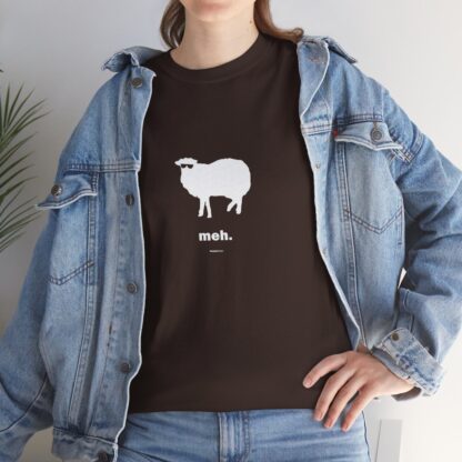 meh. Sheep Unisex Heavy Cotton Tee - Image 104