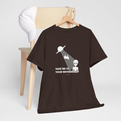 TAKE ME TO YOUR MOTHERSHEEP Unisex Heavy Cotton Tee - Image 89