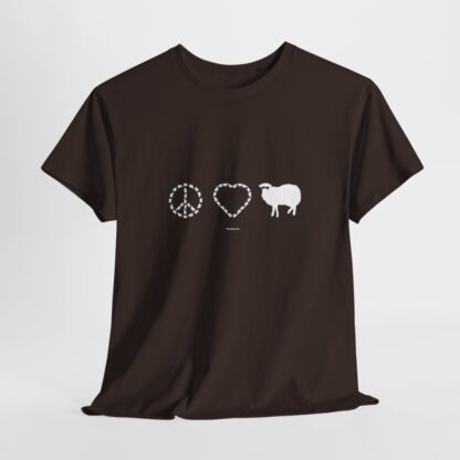 PEACE LOVE SHEEP Unisex Heavy Cotton Tee - Image 82