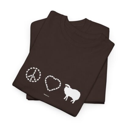 PEACE LOVE SHEEP Unisex Heavy Cotton Tee - Image 87