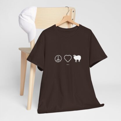 PEACE LOVE SHEEP Unisex Heavy Cotton Tee - Image 89