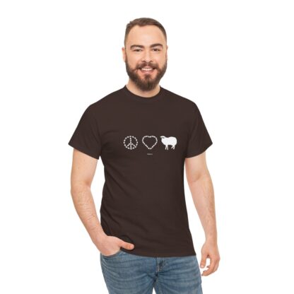 PEACE LOVE SHEEP Unisex Heavy Cotton Tee - Image 94