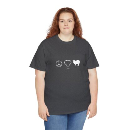 PEACE LOVE SHEEP Unisex Heavy Cotton Tee - Image 177