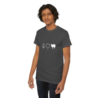 PEACE LOVE SHEEP Unisex Heavy Cotton Tee - Image 181