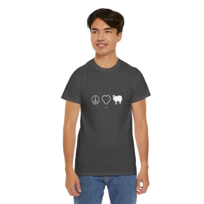 PEACE LOVE SHEEP Unisex Heavy Cotton Tee - Image 183