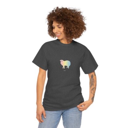 Cotton Candy Sheep Unisex Heavy Cotton Tee - Image 65