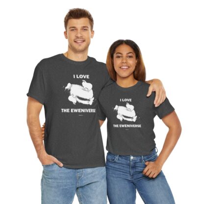 I LOVE THE EWENIVERSE Unisex Heavy Cotton Tee - Image 186