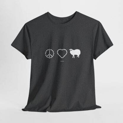 PEACE LOVE SHEEP Unisex Heavy Cotton Tee - Image 163