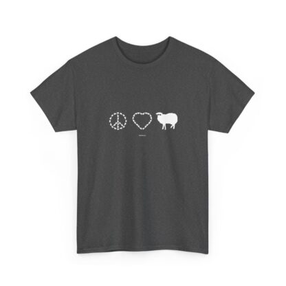 PEACE LOVE SHEEP Unisex Heavy Cotton Tee - Image 166