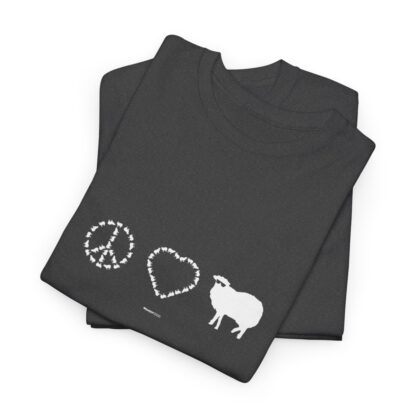 PEACE LOVE SHEEP Unisex Heavy Cotton Tee - Image 168