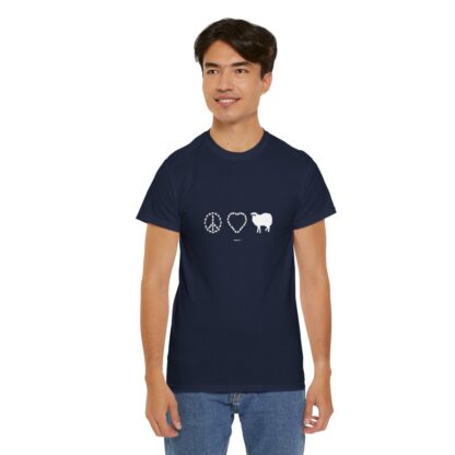 PEACE LOVE SHEEP Unisex Heavy Cotton Tee - Image 291