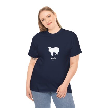 meh. Sheep Unisex Heavy Cotton Tee - Image 255