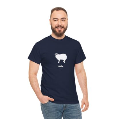 meh. Sheep Unisex Heavy Cotton Tee - Image 256