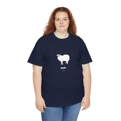 meh. Sheep Unisex Heavy Cotton Tee - Image 258