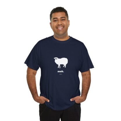 meh. Sheep Unisex Heavy Cotton Tee - Image 260