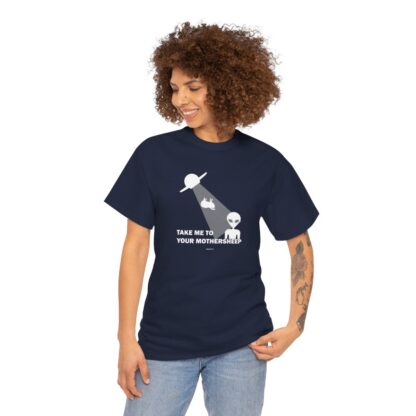 TAKE ME TO YOUR MOTHERSHEEP Unisex Heavy Cotton Tee - Image 254