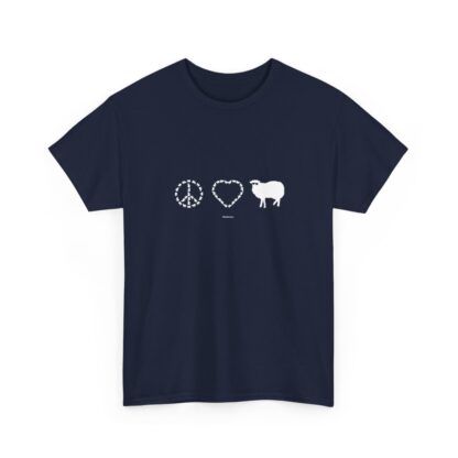 PEACE LOVE SHEEP Unisex Heavy Cotton Tee - Image 274