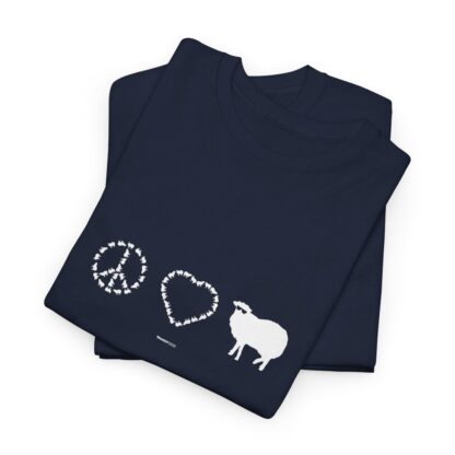 PEACE LOVE SHEEP Unisex Heavy Cotton Tee - Image 276