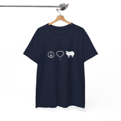 PEACE LOVE SHEEP Unisex Heavy Cotton Tee - Image 277