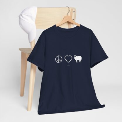 PEACE LOVE SHEEP Unisex Heavy Cotton Tee - Image 278