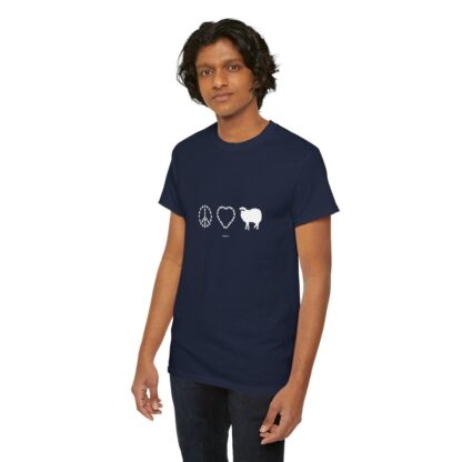 PEACE LOVE SHEEP Unisex Heavy Cotton Tee - Image 289