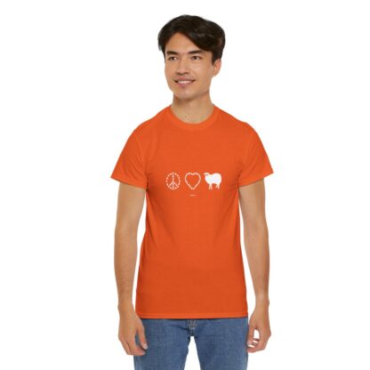 PEACE LOVE SHEEP Unisex Heavy Cotton Tee - Image 75