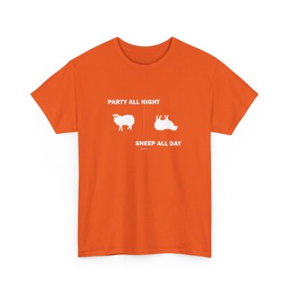 PARTY ALL NIGHT SHEEP ALL DAY Unisex Heavy Cotton Tee - Image 31