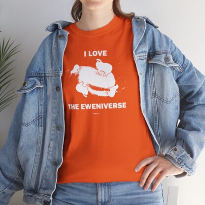 I LOVE THE EWENIVERSE Unisex Heavy Cotton Tee - Image 77