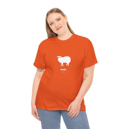 meh. Sheep Unisex Heavy Cotton Tee - Image 66