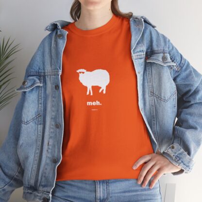 meh. Sheep Unisex Heavy Cotton Tee - Image 77