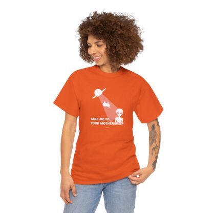 TAKE ME TO YOUR MOTHERSHEEP Unisex Heavy Cotton Tee - Image 65